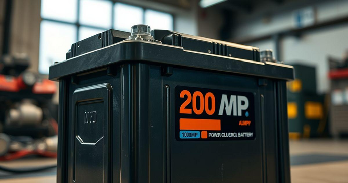 Bateria 200 Amp: Potência e Durabilidade